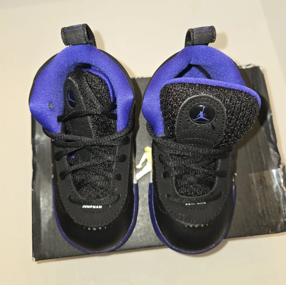 Jordan Jumpman Pro TD 6C Black and Purple Sneakers